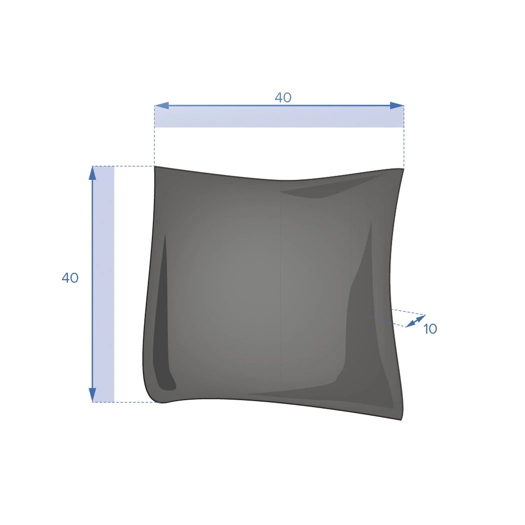 Coussin Carré (40 Cm) Korai Gris Ardoise 9 Coussin Carré (40 Cm) Korai Gris Ardoise – Image 7