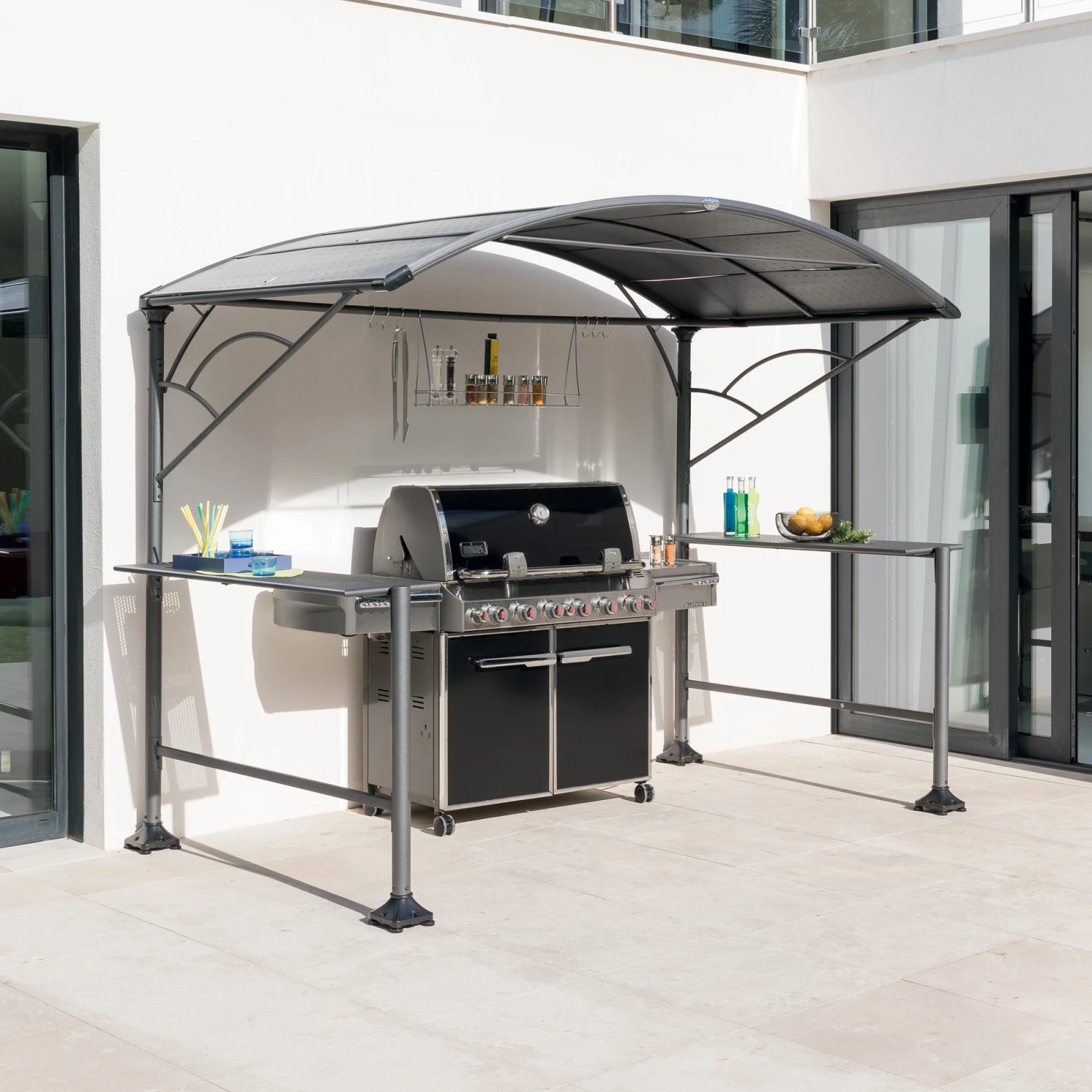 Abri-Barbecue Neiba - Gris Graphite 3 Abri-Barbecue Neiba - Gris Graphite