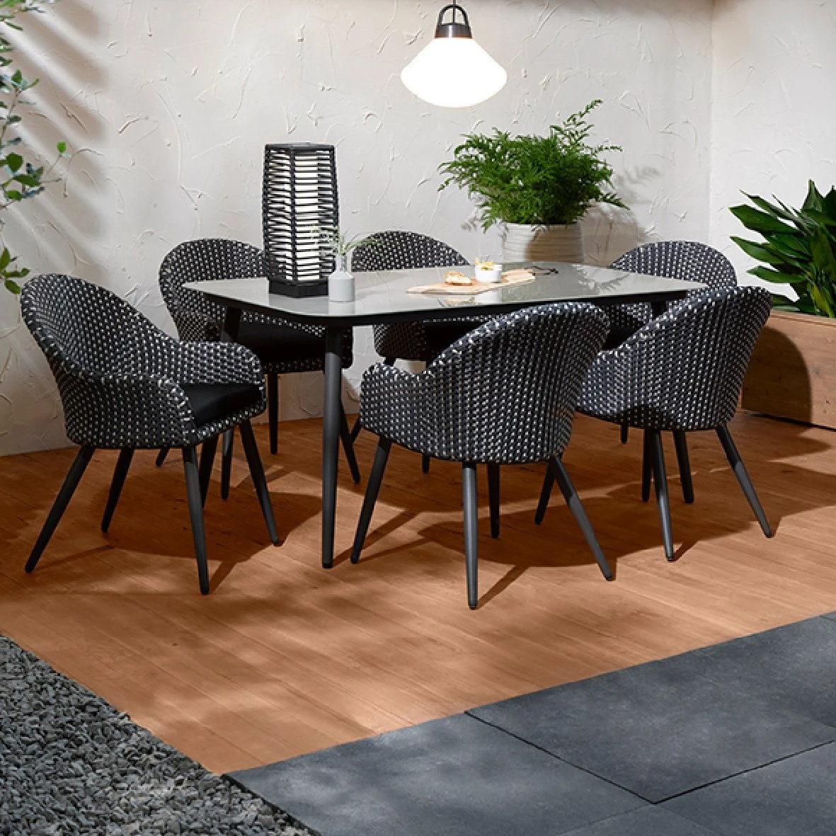 Lanterne Solaire LED Résine Tressée Grand Modèle - Blanc Chaud 4 Lanterne Solaire LED Résine Tressée Grand Modèle - Blanc Chaud – Image 2