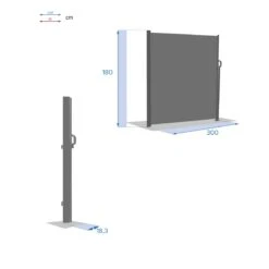 Paravent Rétractable Antao - Gris Graphite -Default Template 7 76184 1618390420