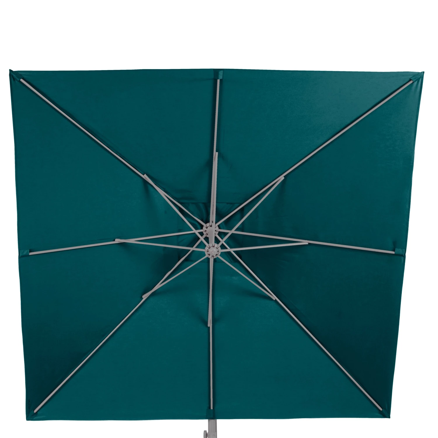 Parasol Déporté Carré Janeiro (L2,5 X 2,5 M) - Bleu Canard 5 Parasol Déporté Carré Janeiro (L2,5 X 2,5 M) - Bleu Canard – Image 3