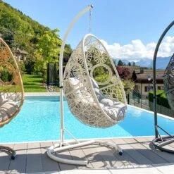 Loveuse Suspendue Paros - Blanc/Gris Clair