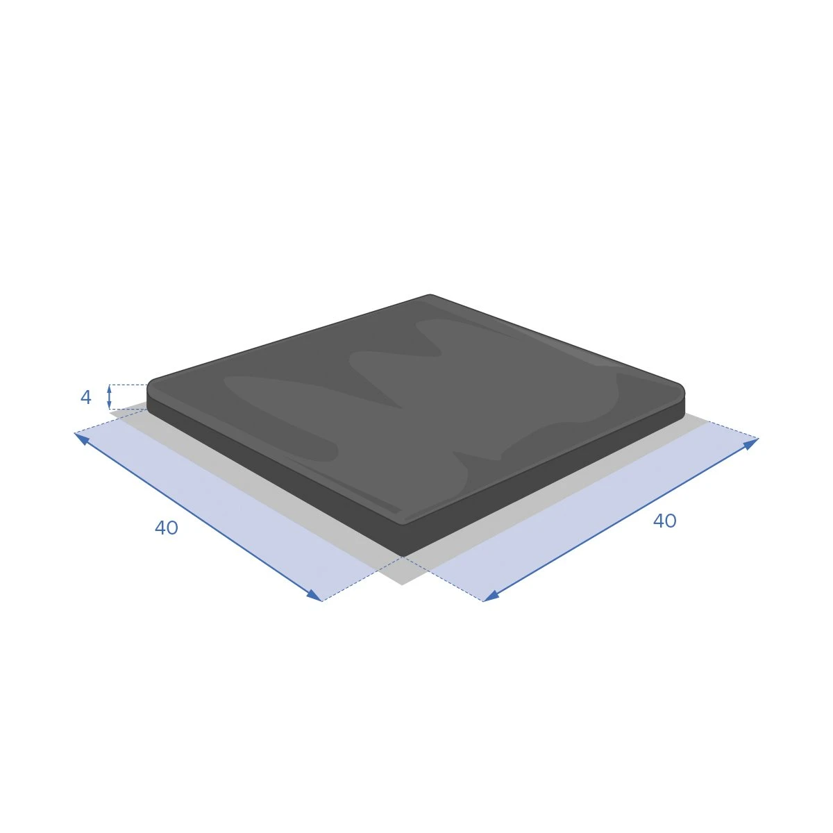 Galette De Chaise Carrée (40 Cm) Korai Vert Olive 10 Galette De Chaise Carrée (40 Cm) Korai Vert Olive – Image 8