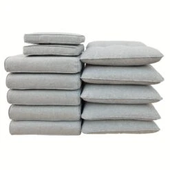 Coussins De Remplacement Pour Salon De Jardin Tivoli - Gris Foncé
