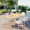 Table De Jardin Extensible 8 Places Aluminium Effet Bois Murano (180 X 90 Cm)- Blanche 1 Table De Jardin Extensible 8 Places Aluminium Effet Bois Murano (180 X 90 Cm)- Blanche -Default Template 7 94582 1610701743