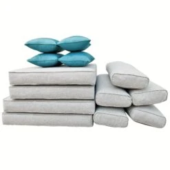 Coussins De Remplacement Pour Salon De Jardin Palma - Gris