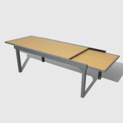 Table De Jardin Extensible 12 Places Aluminium Effet Bois Murano (320 X 100 Cm) - Gris Anthracite -Default Template 7 94636 1610703962