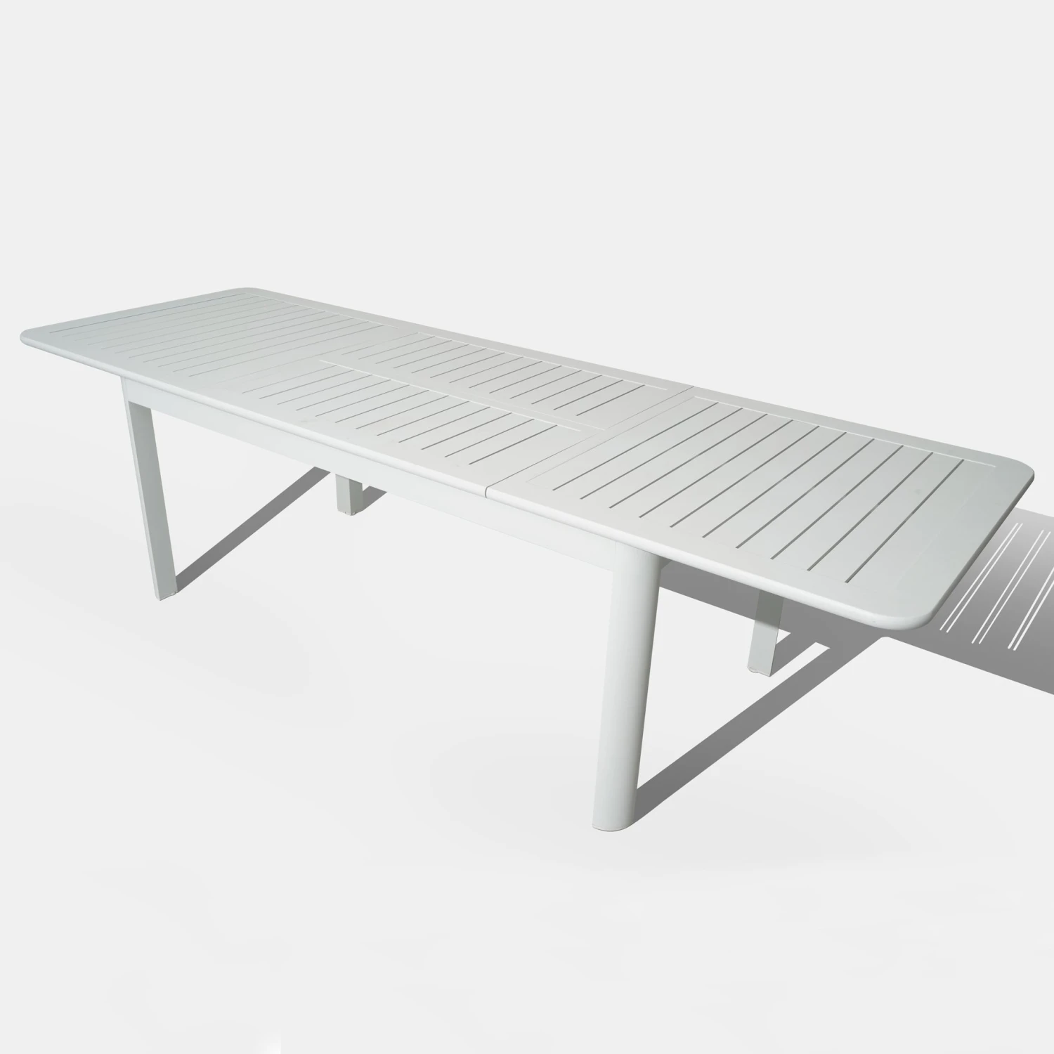 Table De Jardin Extensible 10 Places Verona (280 X 95 Cm) - Blanche 7 Table De Jardin Extensible 10 Places Verona (280 X 95 Cm) - Blanche – Image 5