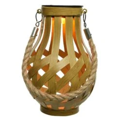 Lanterne Solaire LED Ajourée Effet Flamme - Naturel/Blanc Chaud -Default Template 7 96310 1612526012