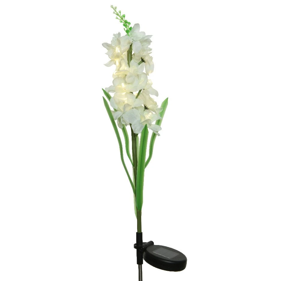 Lot De 2 Piques De Jardin Solaires LED Glaïeul - Blanc Chaud 6 Lot De 2 Piques De Jardin Solaires LED Glaïeul - Blanc Chaud – Image 4