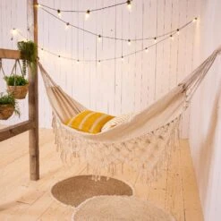 Toile De Hamac Macramé -Crème