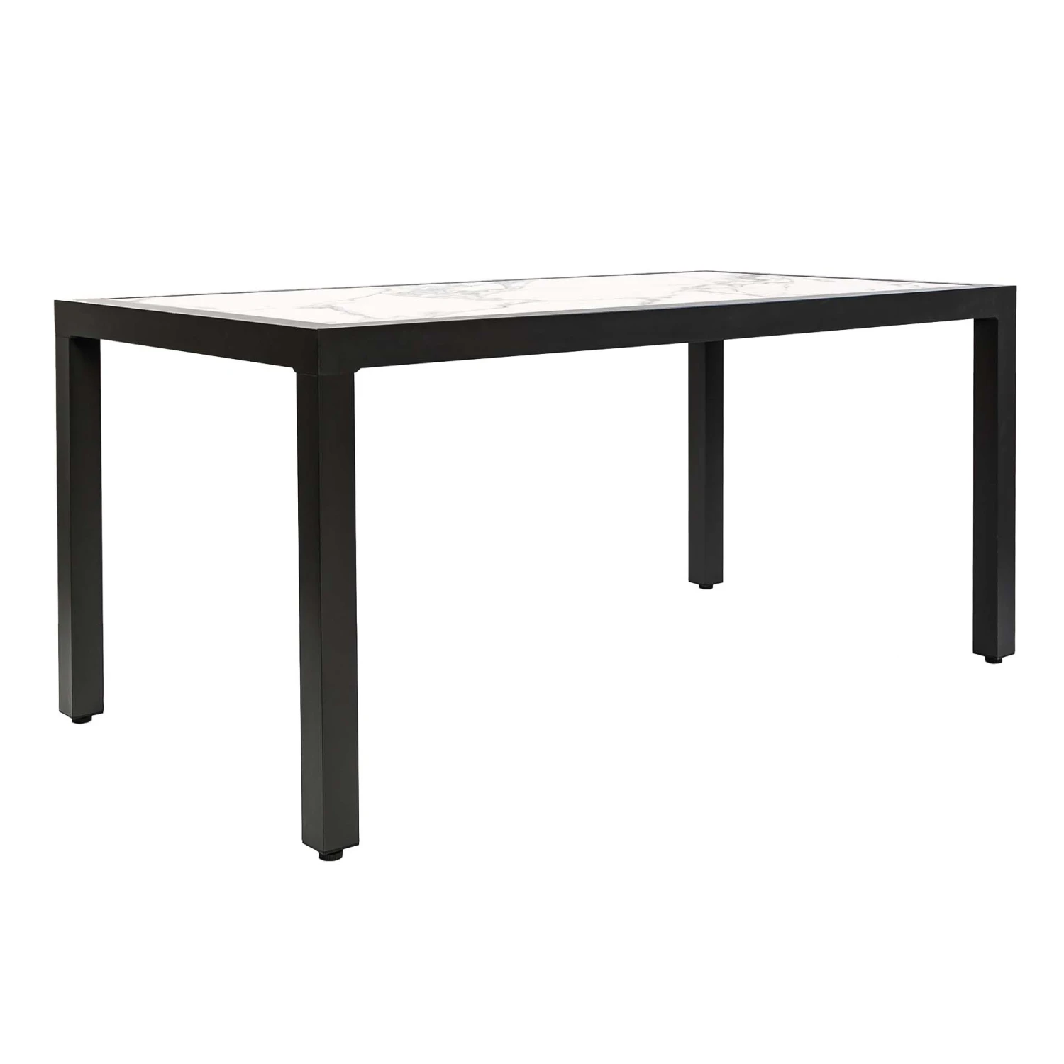 Table De Jardin 6 Places Aluminium/Céramique Torano (162 X 87 Cm) - Gris Anthracite/Blanc 6 Table De Jardin 6 Places Aluminium/Céramique Torano (162 X 87 Cm) - Gris Anthracite/Blanc – Image 4