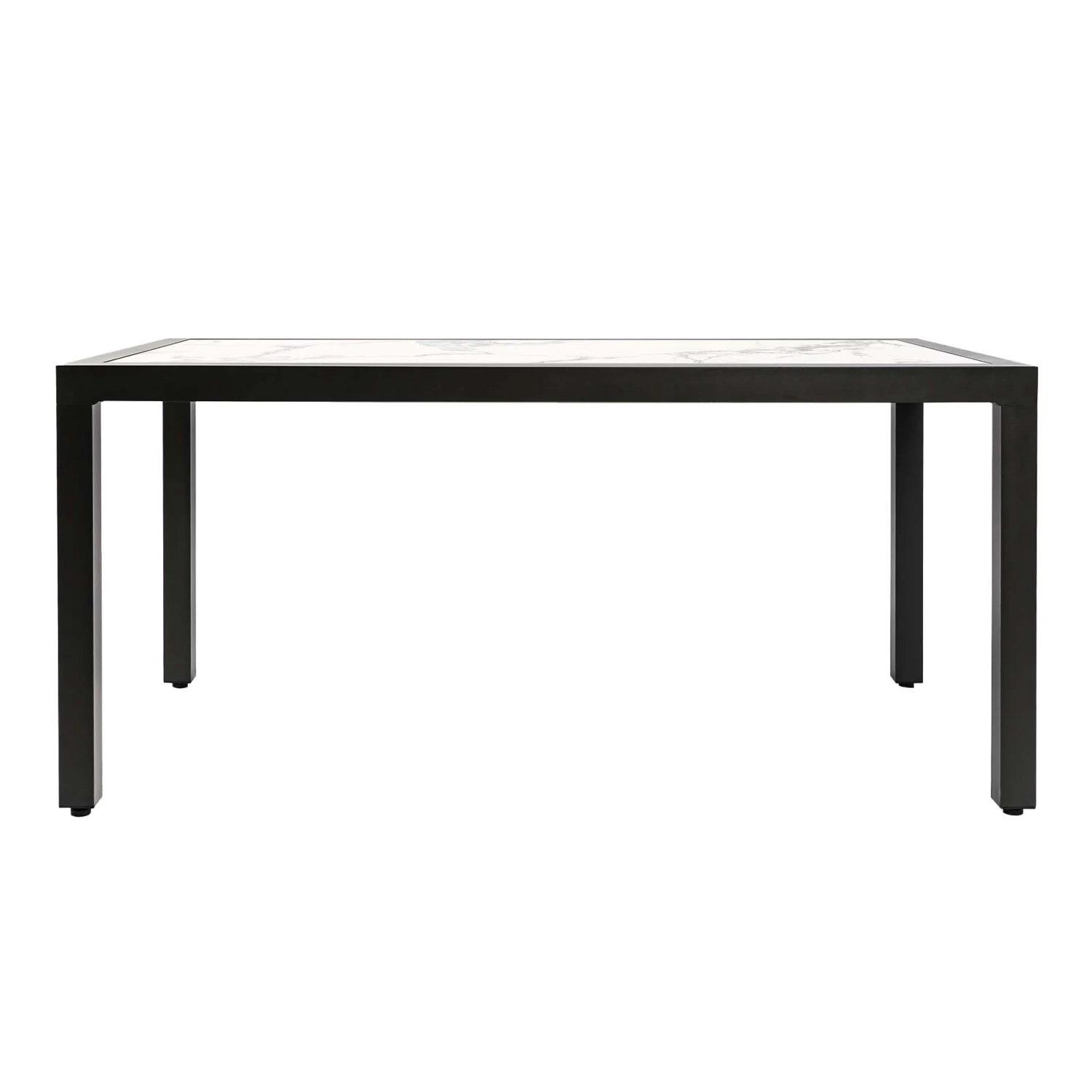 Table De Jardin 6 Places Aluminium/Céramique Torano (162 X 87 Cm) - Gris Anthracite/Blanc 7 Table De Jardin 6 Places Aluminium/Céramique Torano (162 X 87 Cm) - Gris Anthracite/Blanc – Image 5