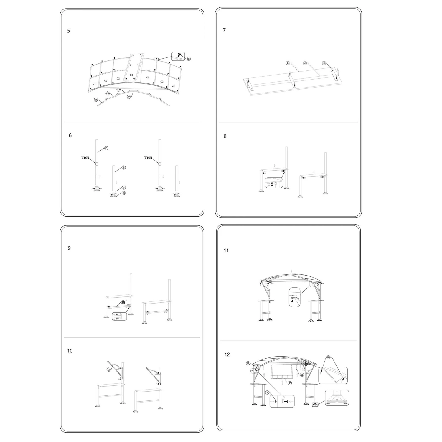 Abri-Barbecue Neiba - Gris Graphite 10 Abri-Barbecue Neiba - Gris Graphite – Image 8