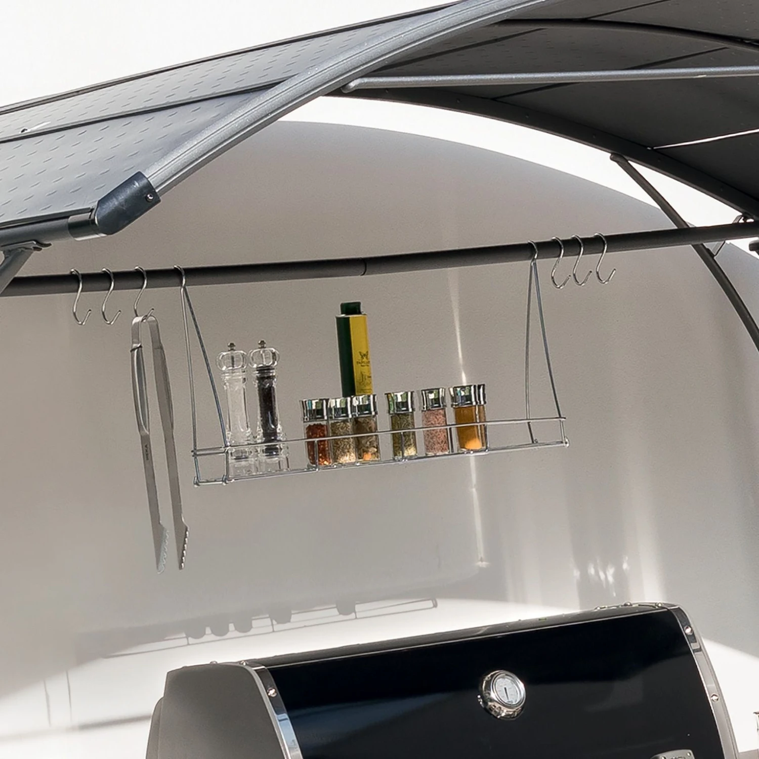 Abri-Barbecue Neiba - Gris Graphite 4 Abri-Barbecue Neiba - Gris Graphite – Image 2