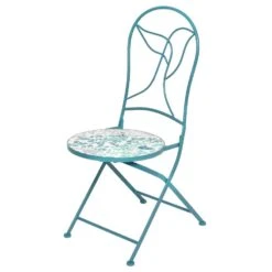 Chaise Bistro Mosaïque Minca Bleu -Default Template 7 bistro chair minca iron outdoor 124740 1672235573