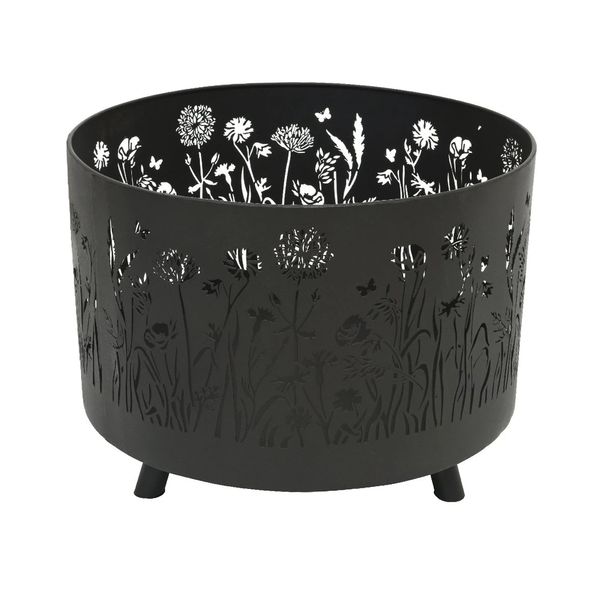 Brasero Ajouré Rond Noir 6 Brasero Ajouré Rond Noir – Image 4