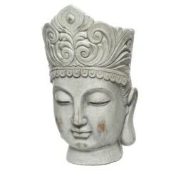 Cache-pot Bouddha Sage Gris