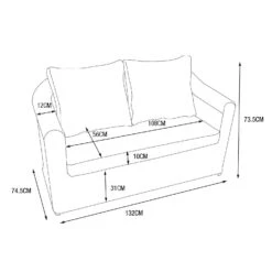 Canapé De Jardin 2 Places Calvi - Gris -Default Template 7 canap de jardin 2 places calvi gris 68549 1667831507