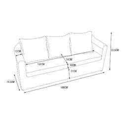 Canapé De Jardin 3 Places Calvi - Gris -Default Template 7 canap de jardin 3 places calvi gris 68552 1667831621