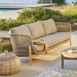 Canapé De Jardin 3 Places Deona - Acacia