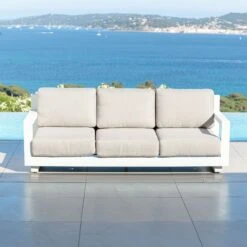 Canapé De Jardin 3 Places Elba - Blanc