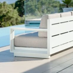 Canapé De Jardin 3 Places Elba - Blanc -Default Template 7 canap de jardin 3 places elba blanc 111461 1655381559