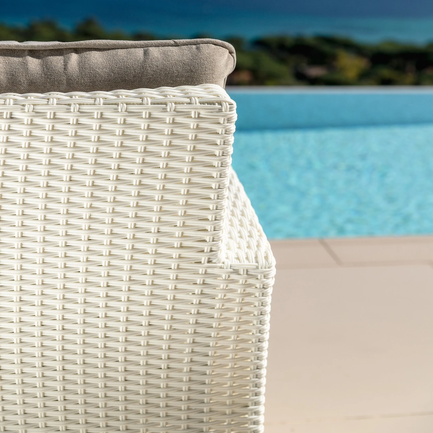 Canapé De Jardin 3 Places Tivoli - Blanc 7 Canapé De Jardin 3 Places Tivoli - Blanc – Image 5