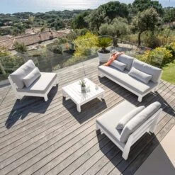 Canapé De Jardin 3 Places Borneo - Blanc 9 Canapé De Jardin 3 Places Borneo - Blanc -Default Template 7 canape 3 places de jardin en bois borneo blanc 124947 1677662953