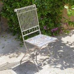 Chaise Bistro Mosaïque Toulouse Taupe