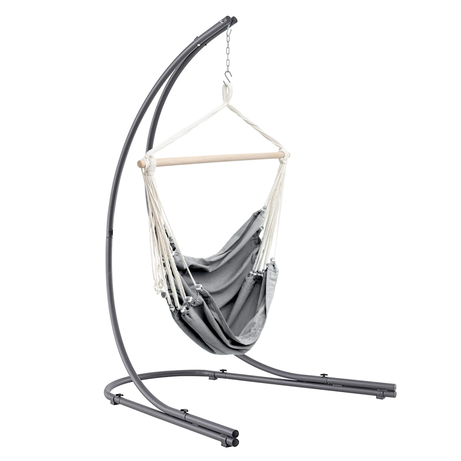 Fauteuil Suspendu Cuenca - Gris Perle 5 Fauteuil Suspendu Cuenca - Gris Perle – Image 3