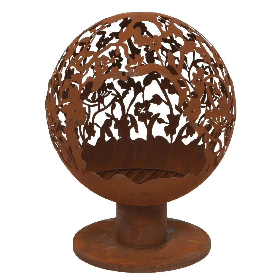 Cheminée Brasero Ajourée Rouille 5 Cheminée Brasero Ajourée Rouille – Image 3