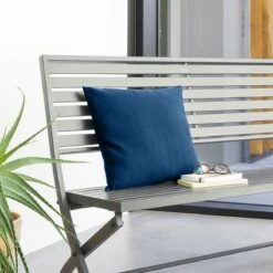 Coussin Carré (40 Cm) Korai Bleu Indigo