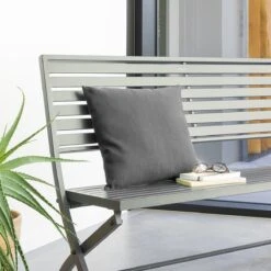 Coussin Carré (40 Cm) Korai Gris Ardoise