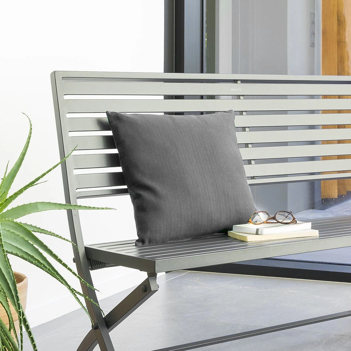 Coussin Carré (40 Cm) Korai Gris Ardoise 3 Coussin Carré (40 Cm) Korai Gris Ardoise