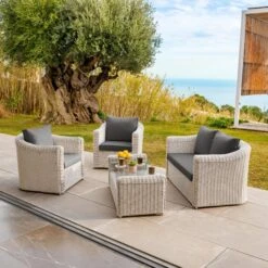 Lot De Coussins De Remplacement Pour Salon De Jardin Calvi 4 Places - Gris Foncé -Default Template 7 coussins de remplacement pour salon de jardin 4 places calvi gris fonce 127832 1682325874