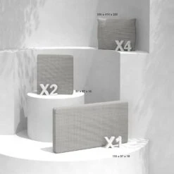 Coussins De Remplacement Pour Salon De Jardin Calvi 4 Places - Taupe