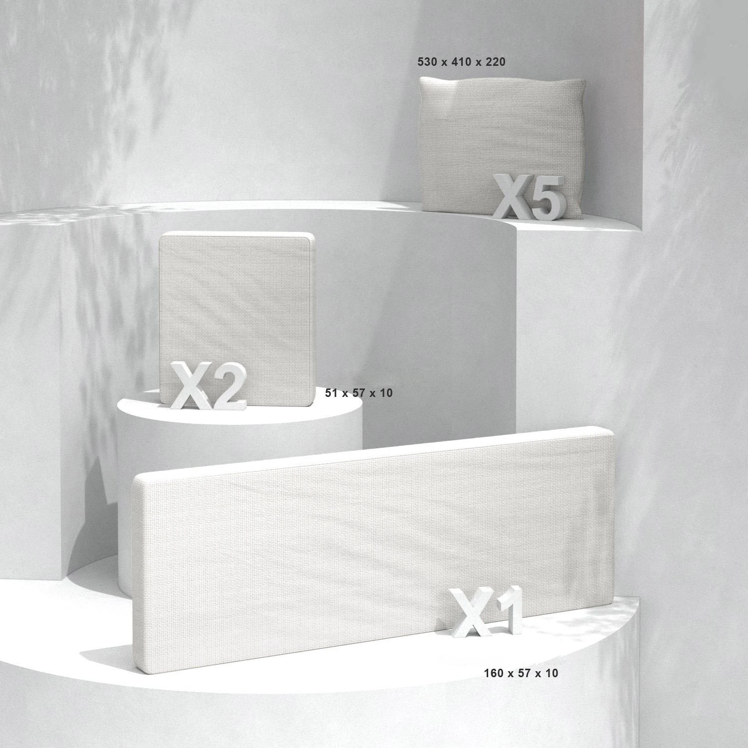 Coussins De Remplacement Pour Salon De Jardin Calvi 5 Places - Blanc 3 Coussins De Remplacement Pour Salon De Jardin Calvi 5 Places - Blanc