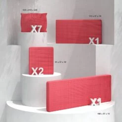 Coussins De Remplacement Pour Salon De Jardin Calvi 7 Places - Rouge