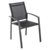 Fauteuil De Jardin Alu Empilable Axiome - Gris Poivre Et Graphite -Default Template 7 fauteuil axiome poivre graphit 68335