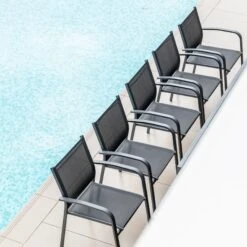 Fauteuil De Jardin Alu Empilable Murano - Gris Anthracite -Default Template 7 fauteuil de jardin alu empilable murano gris anthracite 76466 1648560035