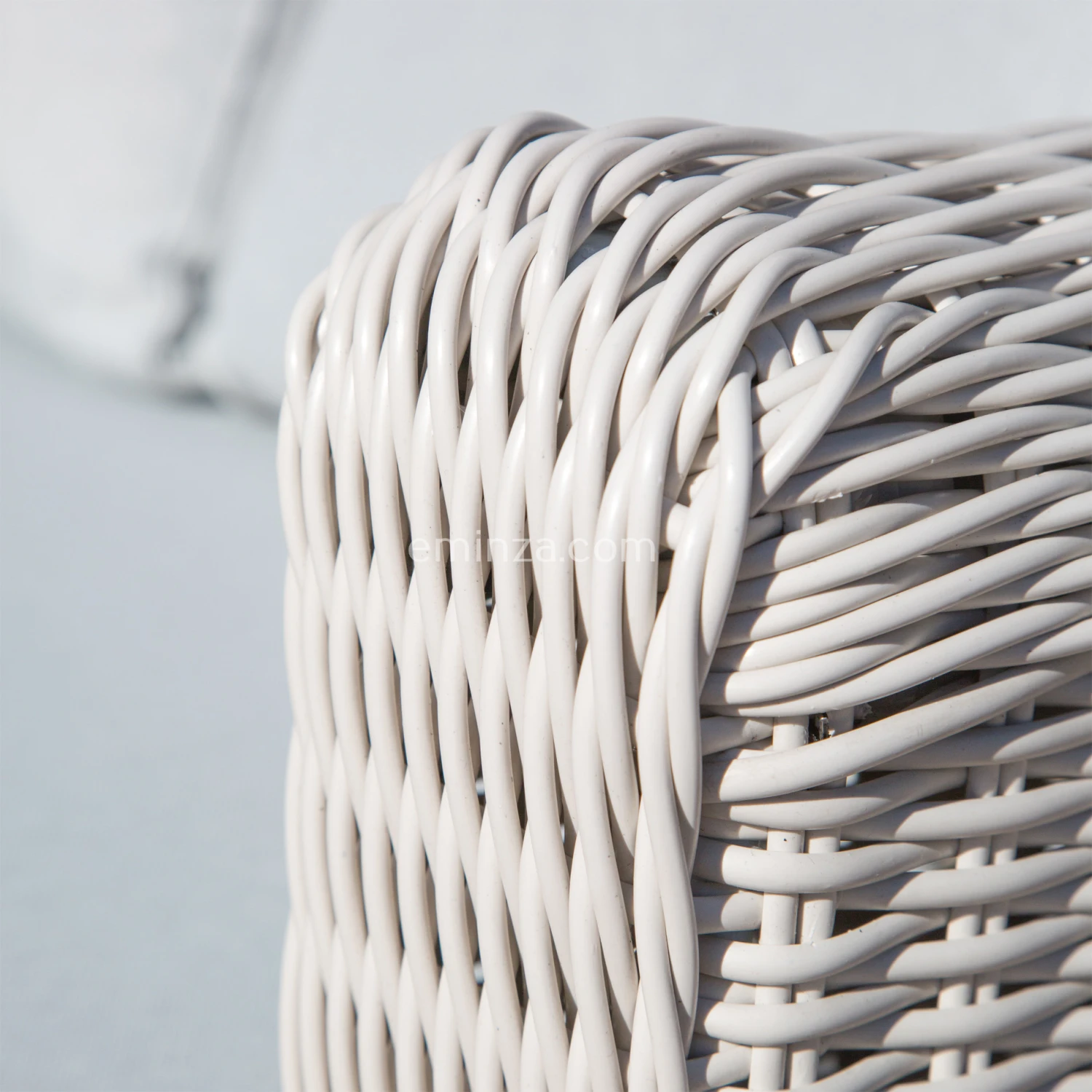 Fauteuil De Jardin Calvi - Blanc/Gris Clair 4 Fauteuil De Jardin Calvi - Blanc/Gris Clair – Image 2