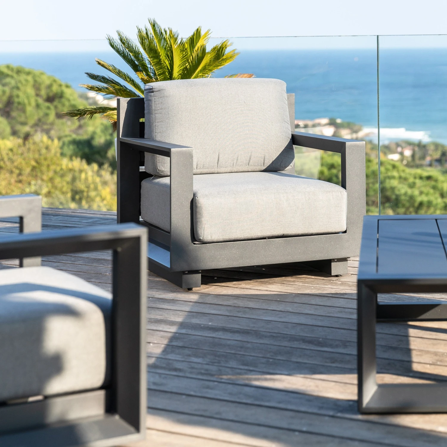 Fauteuil De Jardin Elba - Anthracite 5 Fauteuil De Jardin Elba - Anthracite – Image 3