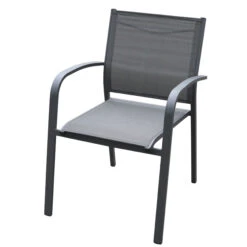 Fauteuil De Jardin Alu Empilable Murano - Gris Anthracite -Default Template 7 fauteuil de jardin en alu empilable murano anthracite 76466