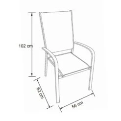 Fauteuil De Jardin Haut Alu Empilable Murano - Blanc -Default Template 7 fauteuil de jardin haut alu empilable murano blanc 94483 1667911772
