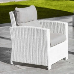 Fauteuil De Jardin Tivoli - Blanc/Taupe