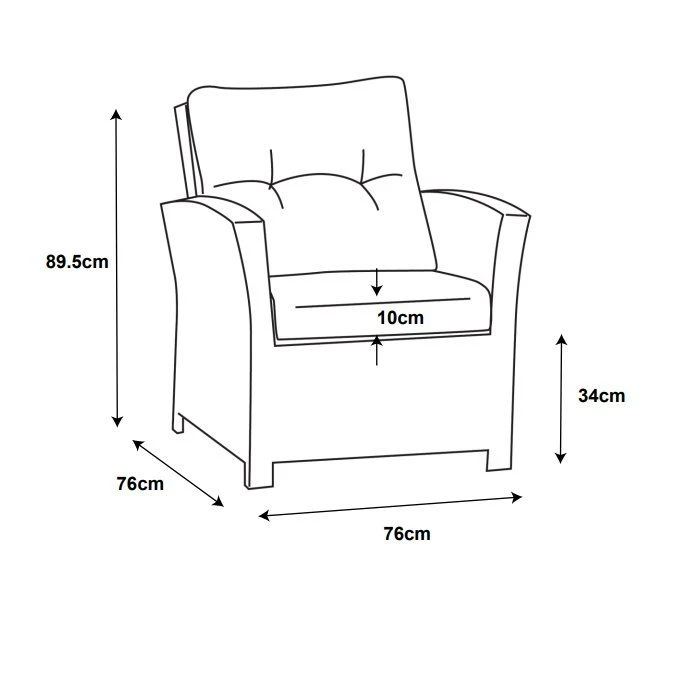 Fauteuil De Jardin Tivoli - Naturel/Beige 6 Fauteuil De Jardin Tivoli - Naturel/Beige – Image 4
