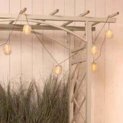 Guirlande Lumineuse Solaire Ellipse 4,5 M - Blanc Chaud 10 LED