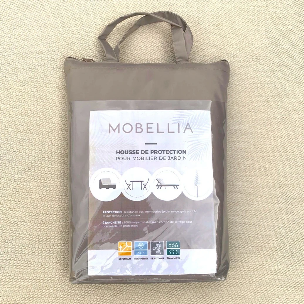 Housse De Protection Imperméable Pour Table Ronde D200 Cm - Taupe 3 Housse De Protection Imperméable Pour Table Ronde D200 Cm - Taupe