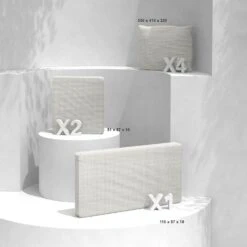 Housses De Coussin De Remplacement Pour Salon De Jardin Calvi 4 Places - Beige